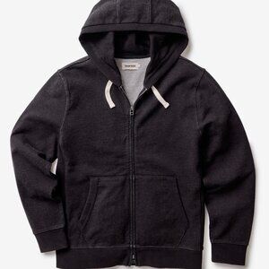 Taylor Stitch Apres Zip Hoodie in Black Indigo Hoodie Sz46/XXL